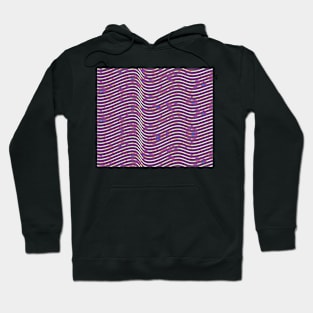 Wave of Ribbons on Mauve 7632 Hoodie